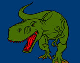 Dibujo Tiranosaurio Rex enfadado pintado por tadis