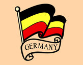 Dibujo Bandera de Alemania pintado por alexir