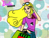 Dibujo Barbie con bolsas pintado por silvialore