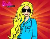 Dibujo Barbie con gafas de sol pintado por silvialore