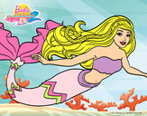 Dibujo Barbie sirena pintado por rebekita05