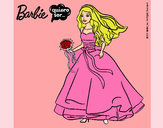 Dibujo Barbie vestida de novia pintado por maraaa