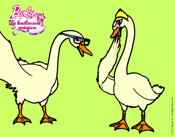 Dibujo El baile de los cisnes pintado por Anna-Ines