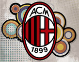 Dibujo Escudo del AC Milan pintado por goku4