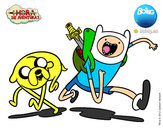 Dibujo Finn y Jake pintado por polgm9