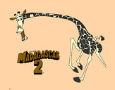 Dibujo Madagascar 2 Melman 2 pintado por charito