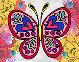 Dibujo Mandala mariposa pintado por Carmen88