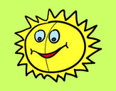 Dibujo Sol feliz pintado por YERAI