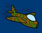 Dibujo Avión de camuflaje pintado por r_12