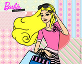 Dibujo Barbie con bolsas pintado por demanuelit