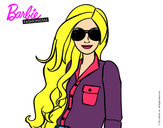 Dibujo Barbie con gafas de sol pintado por demanuelit