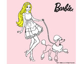 Dibujo Barbie paseando a su mascota pintado por Jasonet