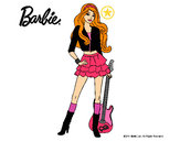 Dibujo Barbie rockera pintado por mundi89