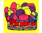 Dibujo Cesta de flores 12 pintado por  ytesenia