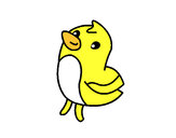 Dibujo Dibu el pollito pintado por monic03333