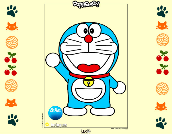 Dibujo Doraemon pintado por irene001