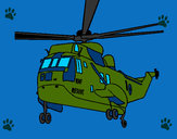 Dibujo Helicóptero al rescate pintado por r_12
