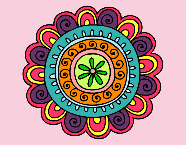 Dibujo Mandala alegre pintado por Myryan