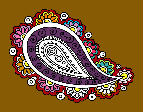 Dibujo Mandala lágrima pintado por aline12