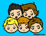 Dibujo One Direction 2 pintado por Direlena
