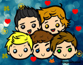 Dibujo One Direction 2 pintado por ladymakeup