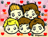 Dibujo One Direction 2 pintado por vika