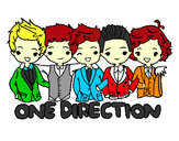 Dibujo One direction pintado por Denysse12