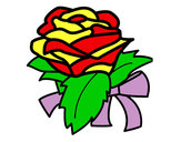 Dibujo Rosa, flor pintado por mariavc27