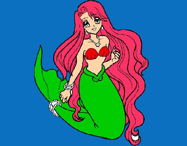 Dibujo Sirenita pintado por miku2