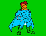 Dibujo Superhéroe musculado pintado por Fernandill