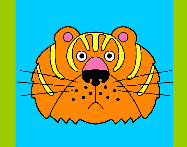 Dibujo Tigre III pintado por ione