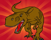 Dibujo Tiranosaurio Rex enfadado pintado por thiago17