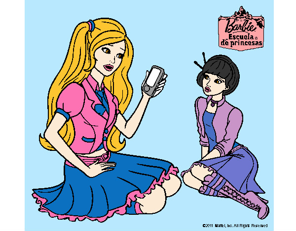 Barbie y su nuevo telefono