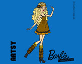 Dibujo Barbie Fashionista 1 pintado por charito