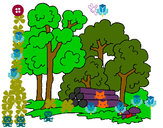 Dibujo Bosque 2 pintado por lupezap