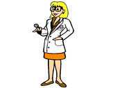 Dibujo Doctora con gafas pintado por guipadi