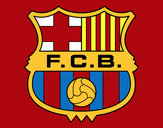 Dibujo Escudo del F.C. Barcelona pintado por alexorton1