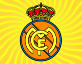 Dibujo Escudo del Real Madrid C.F. pintado por emino