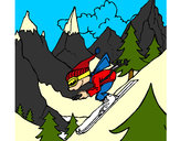 Dibujo Esquiador pintado por frananthon