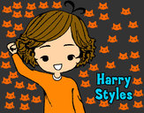 Dibujo Harry Styles pintado por MarianaT
