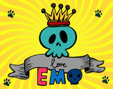 Dibujo Love Emo pintado por emilocas