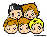 Dibujo One Direction 2 pintado por anchondo 