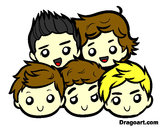 Dibujo One Direction 2 pintado por pritt