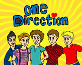 Dibujo One Direction 3 pintado por cris2002