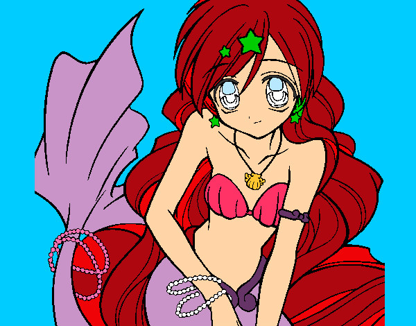 Dibujo Sirena 3 pintado por yessi_leo
