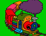 Dibujo Tren sonriente pintado por Hugo2009