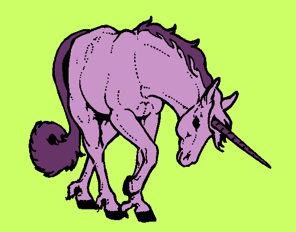 Dibujo Unicornio bravo pintado por Deelfi