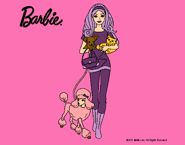 Barbie con sus mascotas