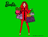 Dibujo Barbie de compras pintado por amalia