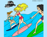 Dibujo Barbie de nuevo con sus amigas pintado por vale4515